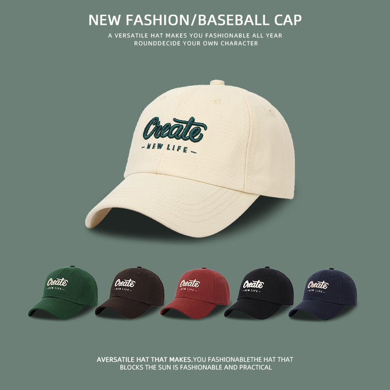 Wholesale Hat, Baseball Cap, Peaked Cap, Versatile Summer and Spring Sun Protection Hat, Sun Hat for Women and Men, Adjustable Sun Protection Fashion
