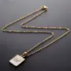 Wholesale Titanium Steel 18K Gold Plated Simple Style Plating Letter Shell