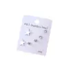 Wholesale 1 Set Casual Classic Style Pentagram Plating Inlay 201 Stainless Steel Rhinestone Iron Zircon Ear Studs