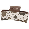 10-5 square PU leather stone spot deep coffee