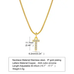 Gold / Letter T