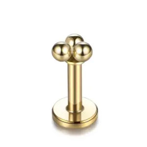 Three Balls Golden / 1.2*8mm