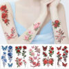 Wholesale Cross-border new rich flower tattoo waterproof party gift funny fun face stickers cross-border