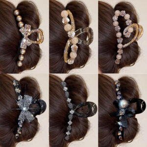oly-b95ad7fff3aac75b7418fb4751142eae Wholesale Bow-Knot Large-Sized Grabber Clip for Women with High-End Hair on the Back of the Head, Shark Clip, Accessible Luxury Elegant, Hair Clip with Multiple Hair Accessories