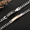 Fashion 201 Stainless Steel Gold Plated Artificial Gemstones Stainless Steel Bracelets In Bulk