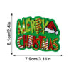 Wholesale Christmas embroidered patches, Christmas fabric patches, HOHOHO MERRYCHRISAMAS garment accessories heat transfer labels