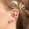 Ear Cartilage Rings & Studs Fashion Fruit Brass Artificial Gemstones