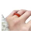 Retro Classic Style Geometric Dongling Crystal Agate Rings In Bulk