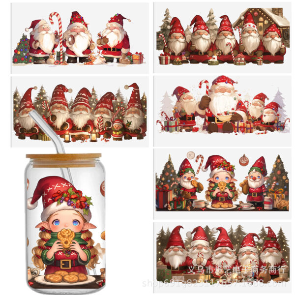 oly-b99c8a46228040c61c5de16ddfb43aa8 Wholesale Santa Claus Christmas Collection 16oz Cup UV DTF Wraps