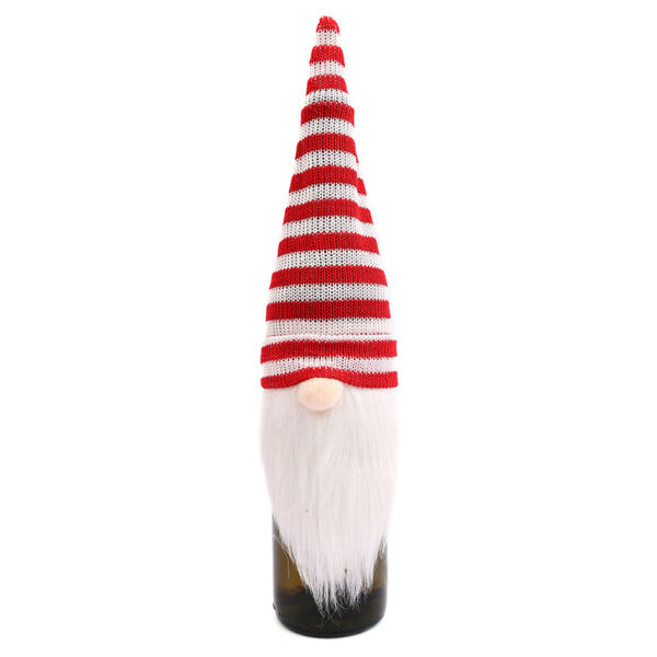 Wholesale Christmas decorations faceless doll wine bottle cap decoration
