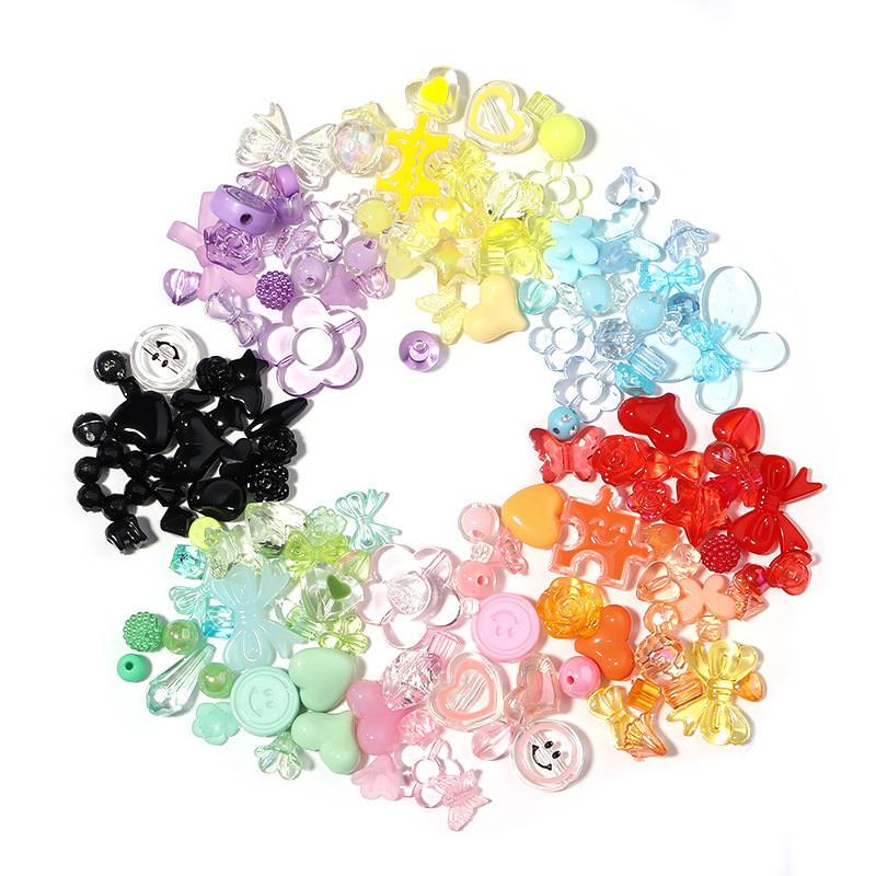 Wholesale Acrylic phone charm with random mixed cartoon beads