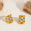 Wholesale 1 Pair Vintage Style Classic Style Commute C Shape Hollow Out 304 Stainless Steel 18K Gold Plated Ear Cuffs