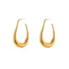 PVD Coated Real Gold Plated 18K Gold Geometric 304 Stainless Steel Fashion Waterproof Non Tarnish Ear Studs