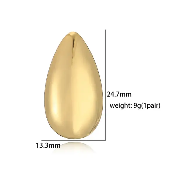 Wholesale 1 Pair Ig Style Casual Simple Style Water Droplets Plating Inlay Copper Zircon 18k Gold Plated Ear Studs