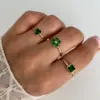 Wholesale Jewelry Retro French Style Simple Style Geometric 304 Stainless Steel Open Rings