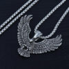 oly-b9dcac2bc805b355698b57bffcc4ff1b Wholesale Factory Direct titanium steel eagle pendant punk necklace retro trendy men's stainless steel casting eagle pendant