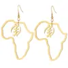 Water Plating 18K Gold Plated Geometric 201 Stainless Steel Fashion Earrings