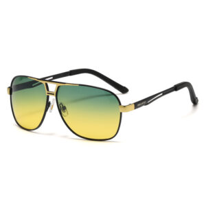 Polarizer / Black gold frame yellow and green piece