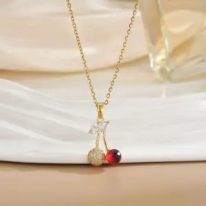 Fashion Cherry Necklace 3