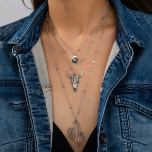 Wholesale Western style turquoise necklace set