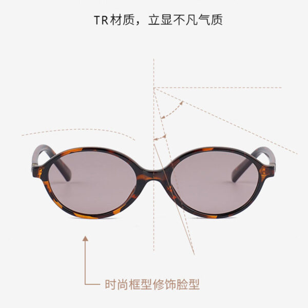 Wholesale Fashion Hot Style Zhang Yuanying's Same Style Polarized Sunglasses for Women, High-End 2021 Anti-Blue Light Nerd Glasses Can Be Worn with Glasses