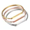 Wholesale PVD Coated Real Gold Plated Geometric Stainless Steel Simple Style Waterproof Non Tarnish