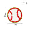 Wholesale Ball-themed embroidered patches and various sports badge patches