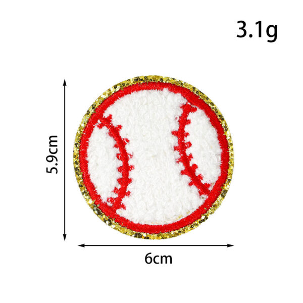 Wholesale Ball-themed embroidered patches and various sports badge patches