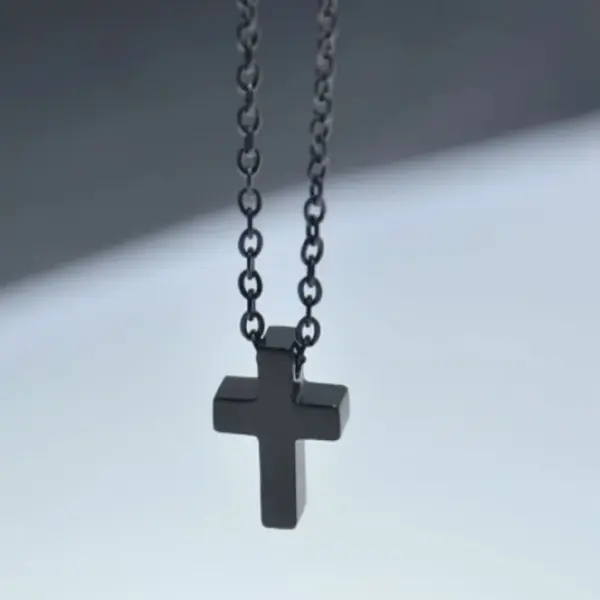 Wholesale Real Gold Plated Cross 304 Stainless Steel Basic Waterproof Non Tarnish 304 Stainless Steel