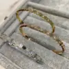 Wholesale Fashion Geometric Titanium Steel Zircon Bangle