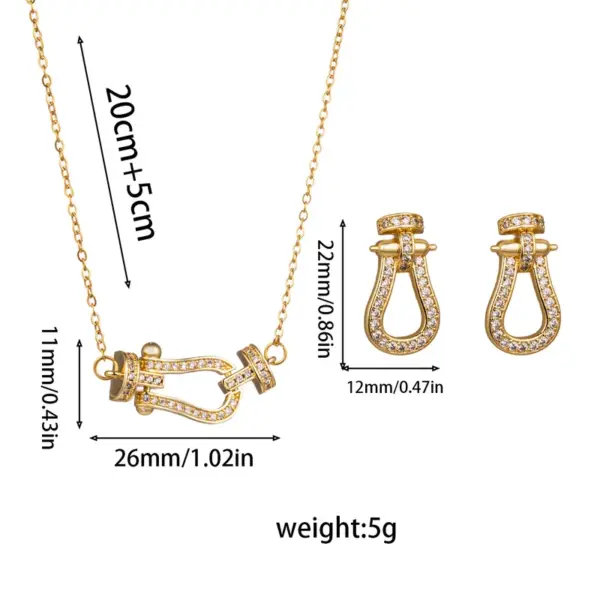 Wholesale PVD Coated Real Gold Plated Geometric Stainless Steel Simple Style Classic Style Waterproof Non Tarnish Earrings Necklace