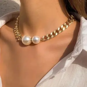 Wholesale Vacuum Electroplating (In Furnace) Plated 18K Real Gold 303201 Stainless Steel Pearl Elegant Vintage Romantic Jewelry Set