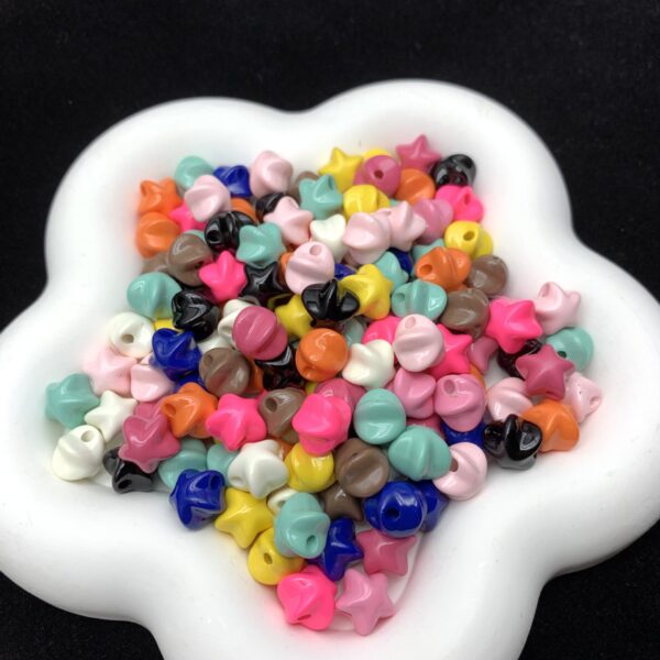 Wholesale Star acrylic through-hole bead