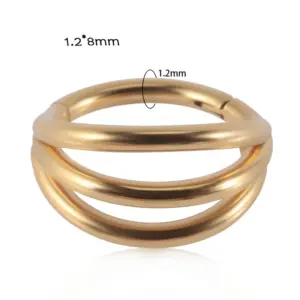 5# Stainless Steel-Gold / Thickness 1.2mm