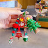 Wholesale DIY Santa Claus Beaded Chain Keychain