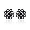 Wholesale Retro Lotus Earrings Ins Feminine Literary Fresh Fashion Cut Out Flowers Korean Simple Earrings in Stock