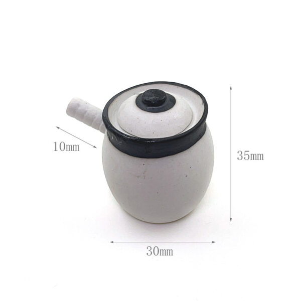 Wholesale 1:12 DIY Dollhouse Miniature Soup Pot Miniature Simulation Soup Pot Clay Pot Soup Pot