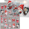 oly-ba753ae6b341db29be2365929d0b5682 Wholesale Christmas 5D nail art stickers 3D relief nail stickers
