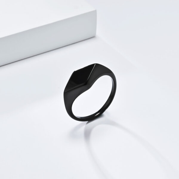 Wholesale European and American Simple Diamond Geometry High-level Design Sense Ring Female Niche Personality Gender-free Cold Style Food Ring