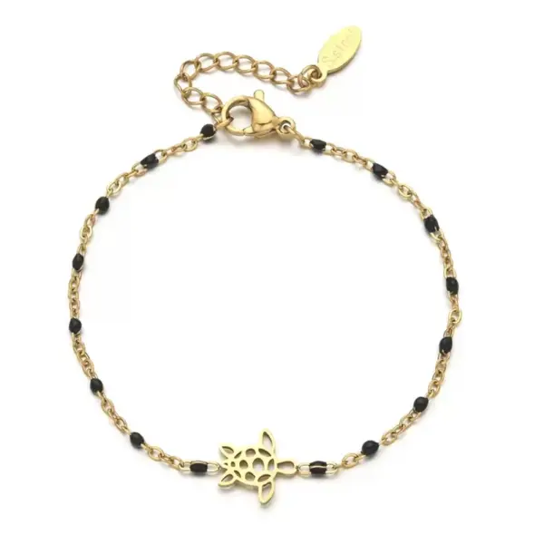 Wholesale Elegant Cute Handmade Tortoise Steel Twisted Rope Chain Lobster Trigger Clasp Closure Chain & Link Bracelets Wholesale