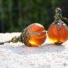 Wholesale Vintage Halloween Pumpkin Pendant Teardrop Earrings