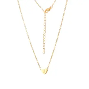 Gold Necklace / U