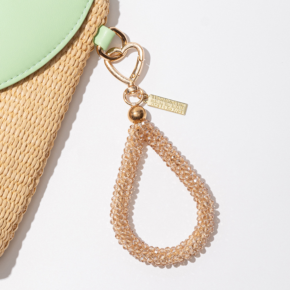 Wholesale Cross-Border Water op Keychain, Fashionable and High-End Bag, Hand-Beaded Bag, Small Pendant, Key Pendant