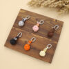Wholesale Miu Fashion Pure Hand-woven PU Ball Keychain Pendant DIY Bag Hanging Shoes Hanging Buckle Shoes Accessories
