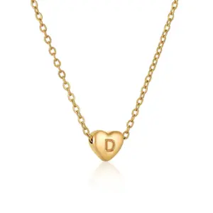 Golden Peach Heart D (Including Chain)