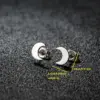 Wholesale Ion Plating (IP) 18K Gold Real Gold Plated Moon 304 Stainless Steel Cute Sweet Waterproof Non Tarnish Small Stud Earrings Ear Studs