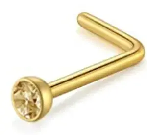 L-Shaped Rod Golden Gold Diamond
