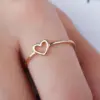 Wholesale Sweet Heart Shape Stainless Steel Hollow Out Rings