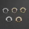 Wholesale Fashion Geometric Copper Plating Zircon Ear Studs 1 Piece