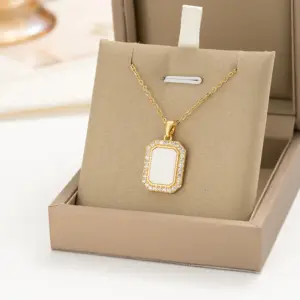 Gold White Square